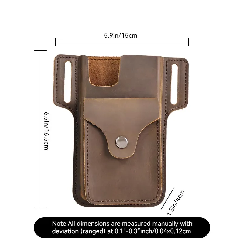 1pcLeather phone case leather beltbelt phone holder,leather phone case with small pocket, suitable for 15 Pro Max, 14 Pro Max,