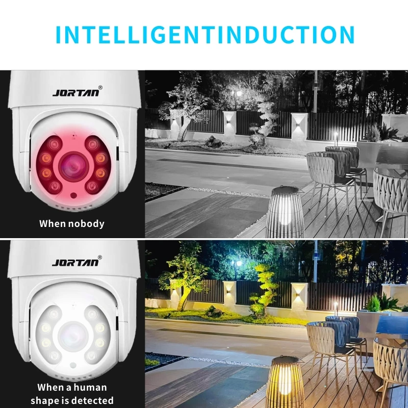 2MP مراقبة فيديو في الهواء الطلق PTZ IP كاميرا بشكل قبة كاميرا المنزل الخارجية خارج الذكية واي فاي Colornigth للرؤية الليلية شاشة الكاميرا