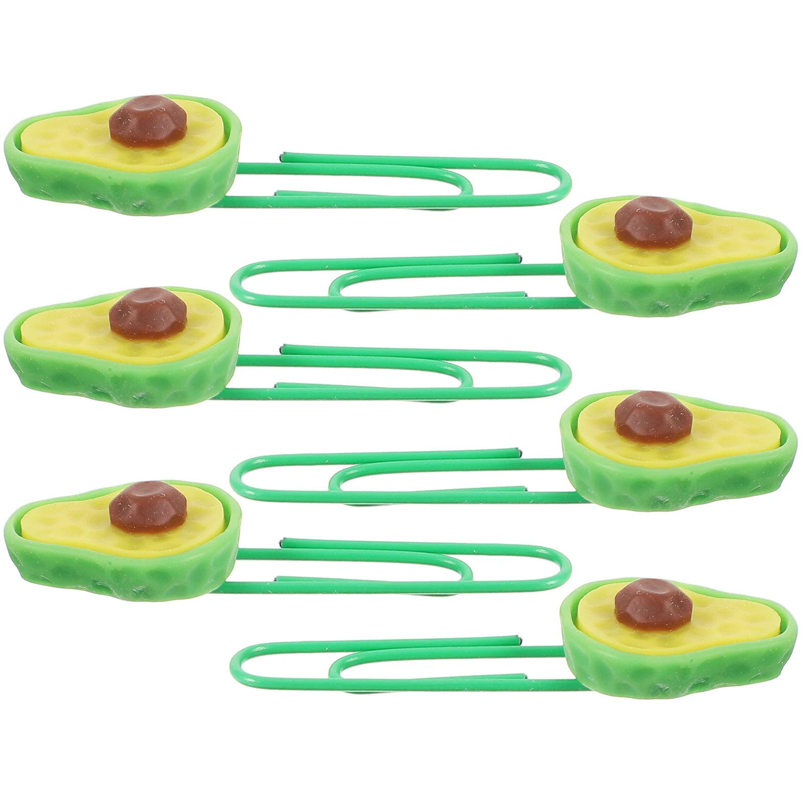 

6pcs Creative Fruit-Shaped Paper Clips Metal Clamps For Files Business Cards Notes School Office Supplies Decorative