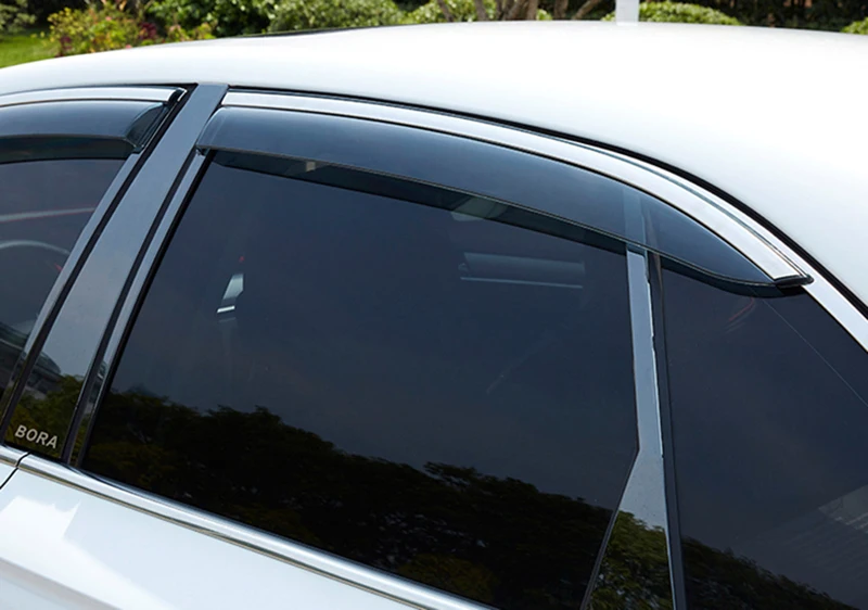 For Kia K5 Optima 2011-2023 Plastic Exterior Visor Vent Shades Window Sun Rain Guard Deflector 4pcs 2012 2013 2014 2015 2016