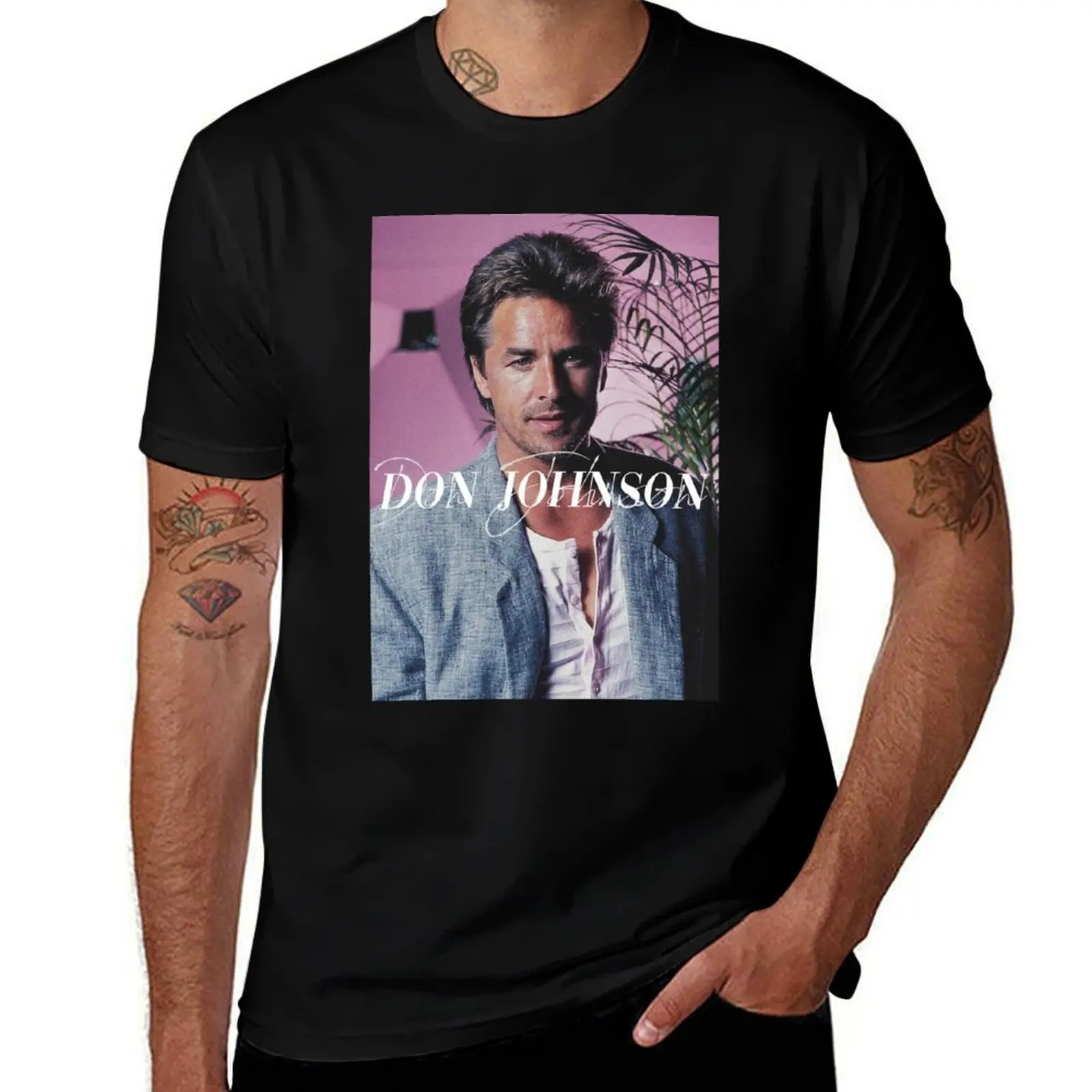 Don Johnson // Vintage T-Shirt Worker Basic Short Sleeve Tee