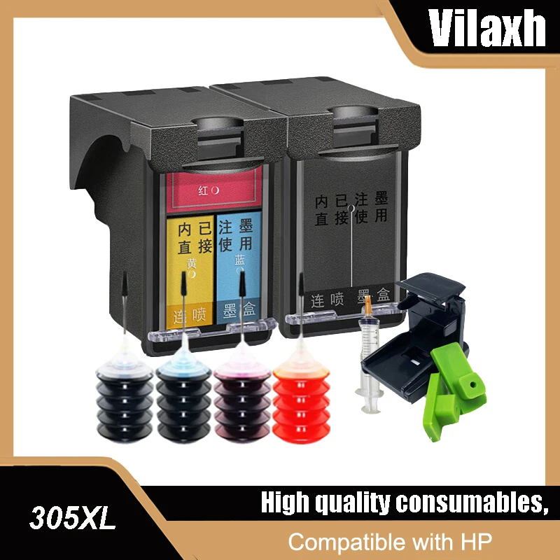 

305XL Ink Cartridge Compatible for HP 305 XL DeskJet 2710 2730 2720 4110 4120 4130 4134 2320 Envy 6020 6022 6030 6032 Printer