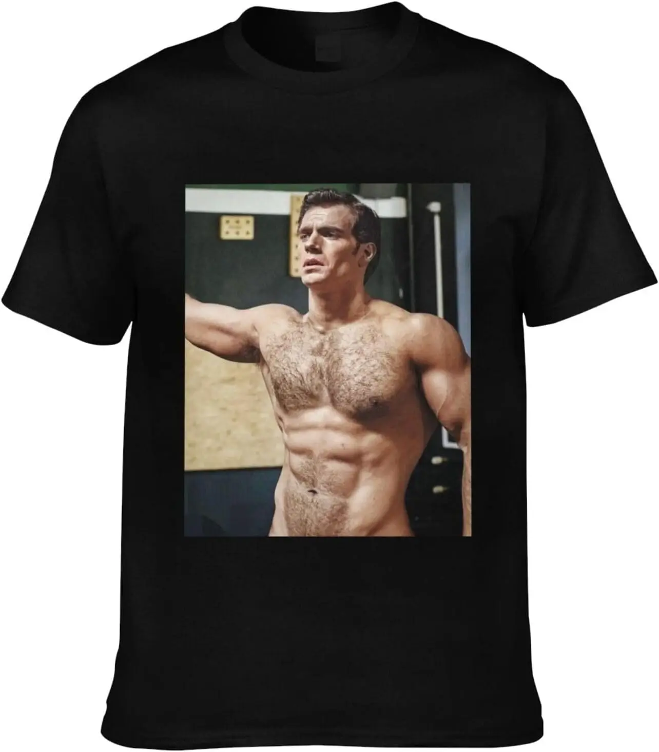 Henry Cavill T-Shirt Graphic Tees Crewneck Shirt 100% Cotton Tops Short Sleeve T-Shirts for Men, Women (8 Sizes)