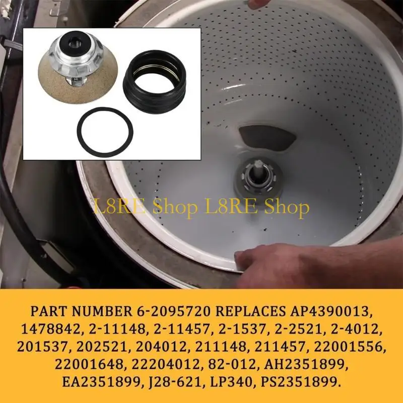 L8RE Washer Tub Stem & Seal Repair Part 6-2095720 Replacement Faucet Water Leak