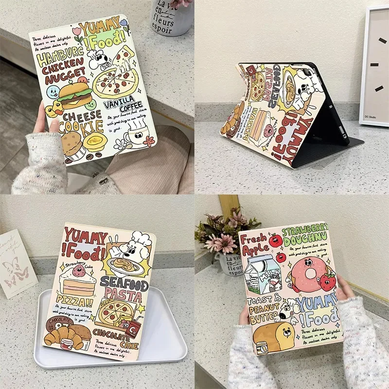 

Чехол для компьютера Food Graffiti для Ipad 7-го поколения Чехол 10,9 10-го поколения IPad Air 5 4 10,9 Чехлы Pro 11 2-го 3-го 4-го Ipad Air Case