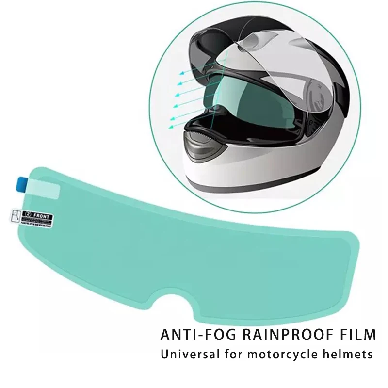 Film anti-buée universel pour moto, film anti-pluie, autocollant de revêtement de caractéristique durable, patch transparent pour casque, vente en gros