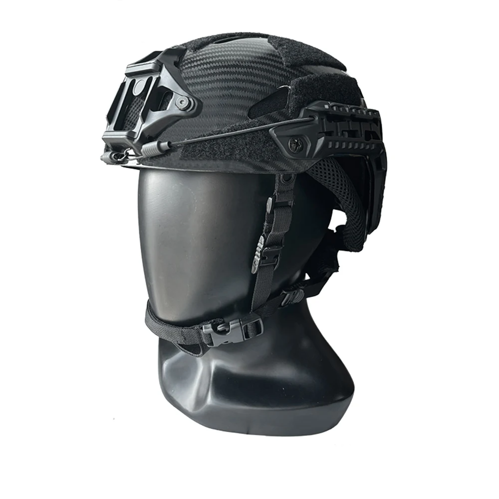 Caiman Carbon Fiber Tactical Helmet - Lightweight, Breathable, Impact Resistant for Training, Rescue, Climbing & Cycling
