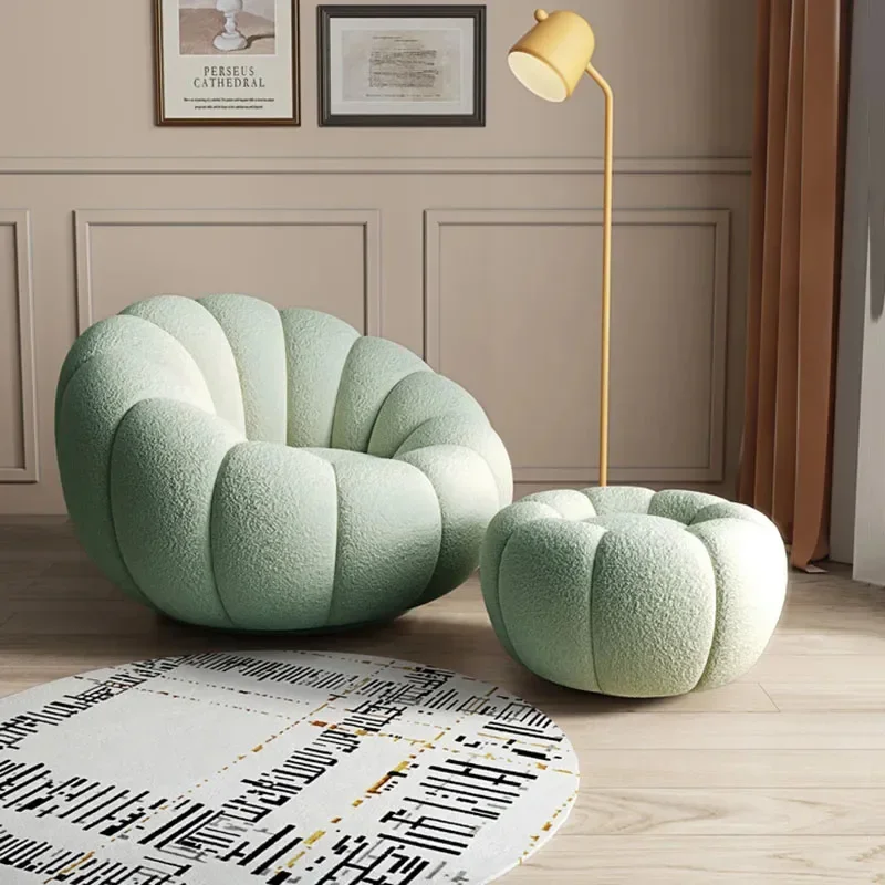 Silla giratoria de diseño moderno Para sala de estar, sillón mullido y bonito, color verde, Para decoración del Hogar