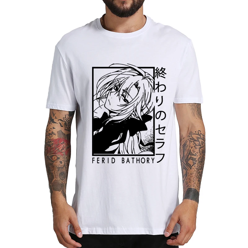 

Seraph Of The End Women Oversized T Shirt Japanese Anime Manga Men's Tshirt Owari No Seraph Casual Cosplay Cotton Tee TopsF