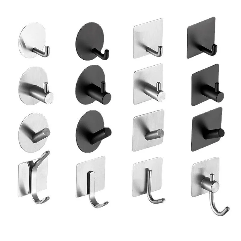 1Pcs Stainless Steel Silver Bathroom Hardware Set Towel Rack Toilet Paper Holder Towel Bar Hook Bathroom Accessories