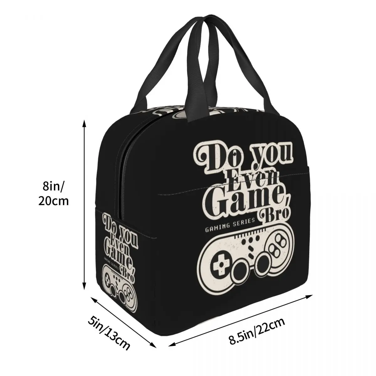 Gamer Life Do You Even Game Bro Lunch Bags Insulated Bento Box Lunch Tote Picnic Bags Thermal Bag for Woman Student School