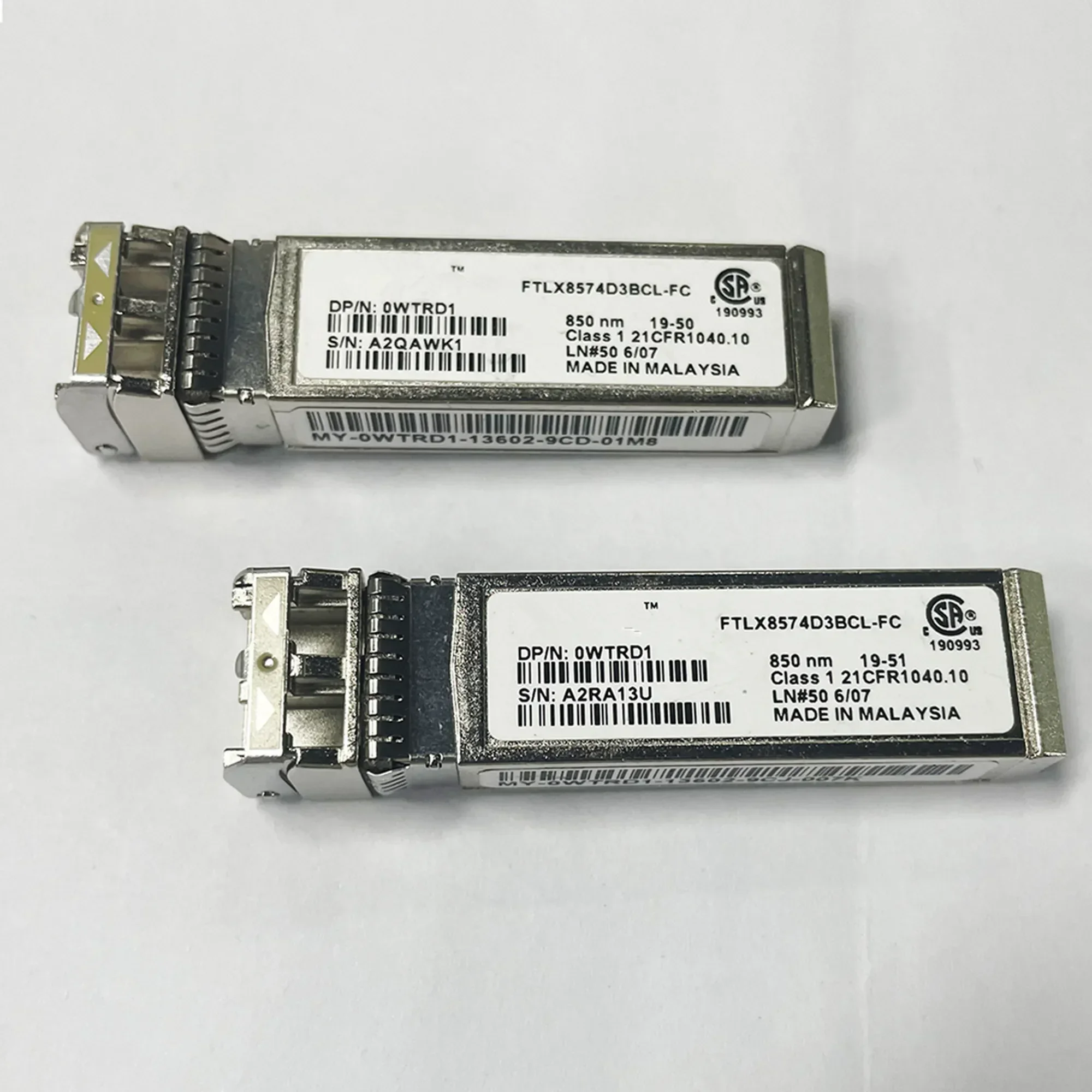 1PCS Original New 10g sfp switch FTLX8574D3BCL-FC 0WTRD1 10GB sfp 850nm 300m/10g sr fiber transceiver