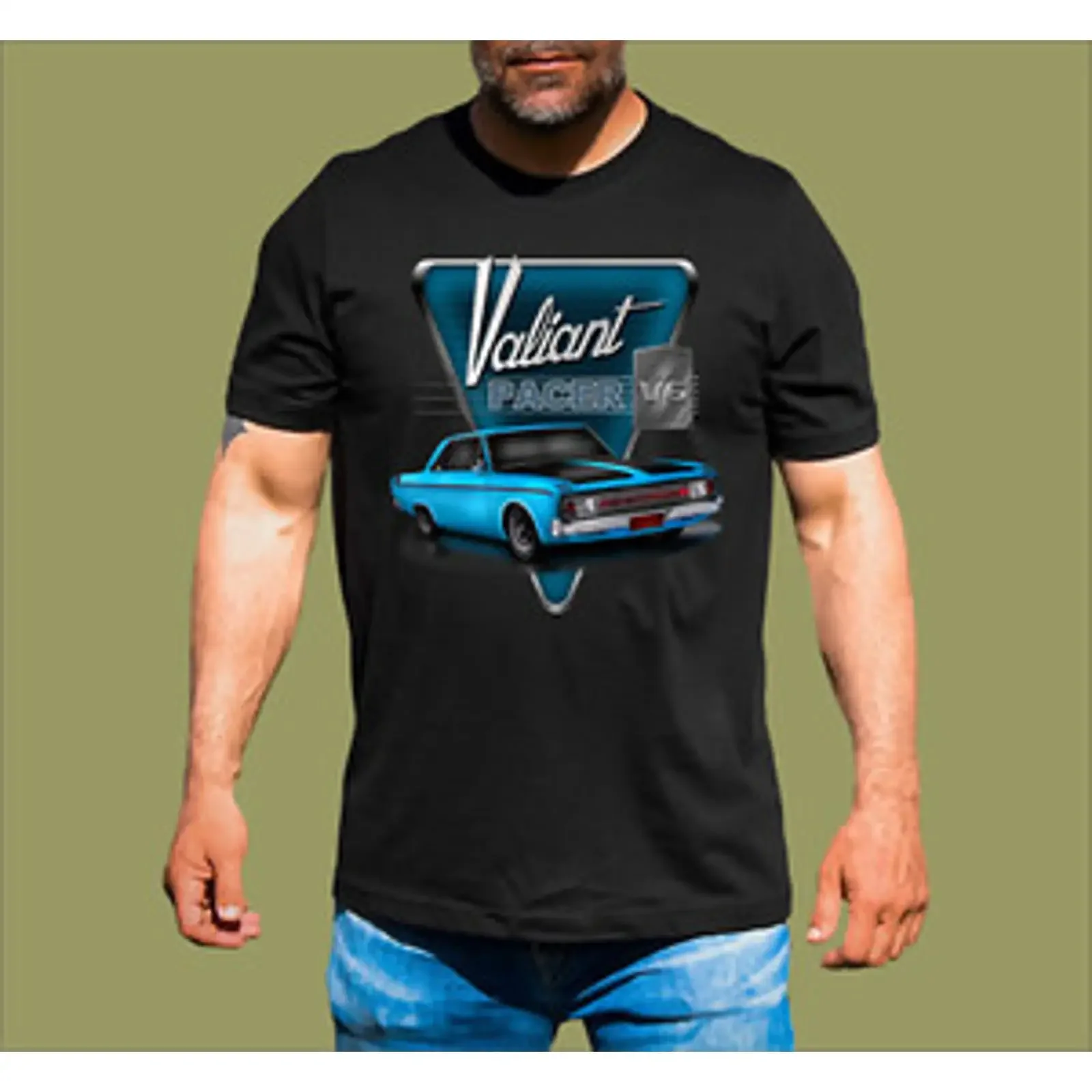 VG VALIANT PACER T SHIRT vintage Washed fashion Slightly Stretched Soft Versatile Unisex graphic streetwear designer clothes