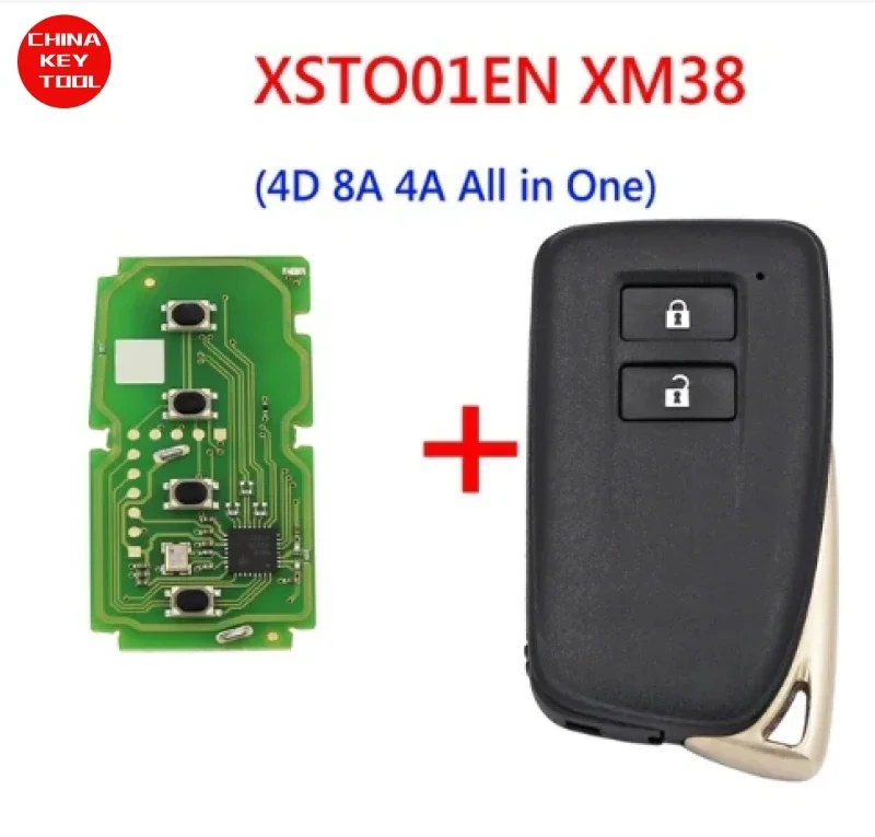 1PCS Xhorse XSTO01EN XM38 Smart Key 4D 8A 4A All in One with for Lexus GS  IS ES LS..Smart Key Support pcb NO : 0020 2110 001