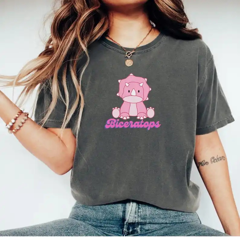 Funny Biceratops Shirt, Bisexual Dinosaur T-Shirt, Bi Pride Tee, Coming Out Shirt, Funny Bisexual Gift, Inclusive Unisex Tee