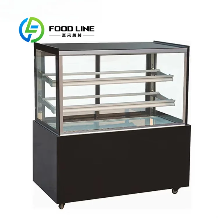 Glass Bakery Display Cooler Portable Compact Size Acts As Commercial Cake Showcase For Temporary Dessert Stalls At Festival