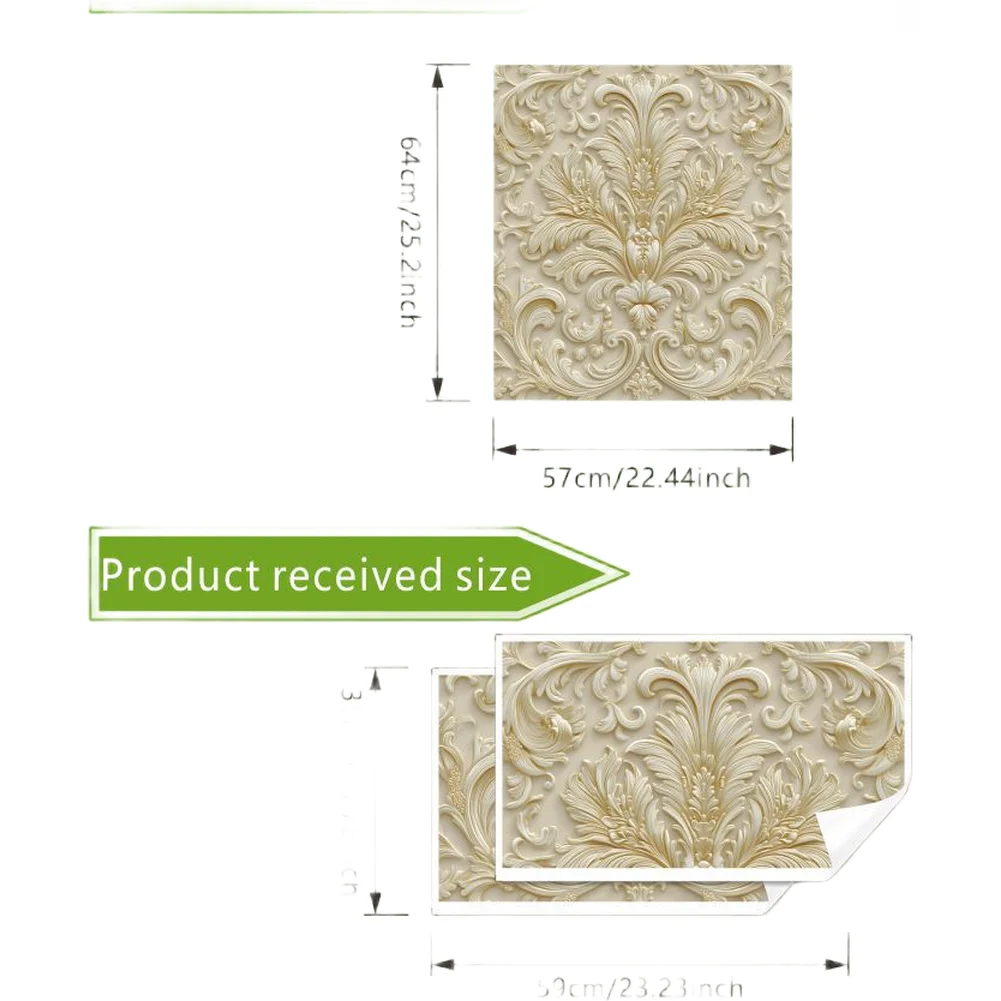 3D European Floral Sticker Set for Dishwasher Refrigerator Cabinet Decoration PVC Waterproof Kitchen Remodeling