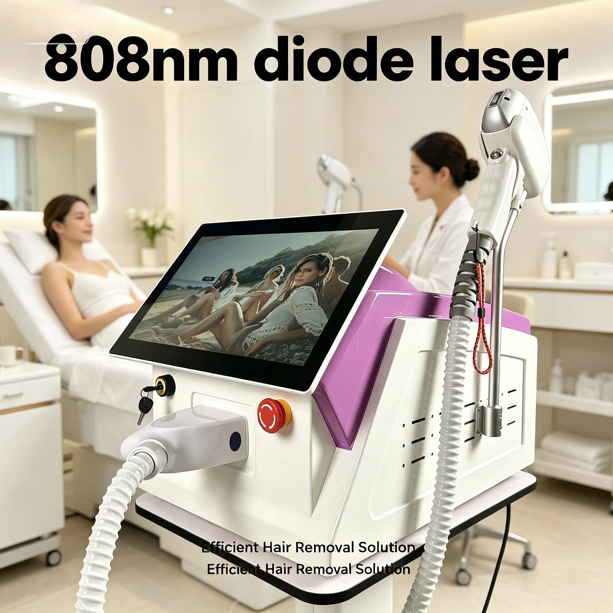 Newest 2 Years Warranty High Power 3000W Diode Laser 808 Nm 4 Wavelength Laser Diode Hair Removal Laser Hair Remove Machine