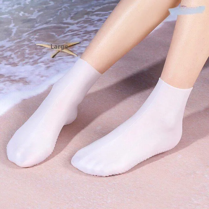 Waterproof Silicone Socks Unisex Children Beach Wading Socks Soft Bottom Swimming Diving Socks Elastic Snorkeling Socks