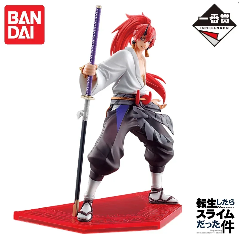 반다이 오리지널 반프레스토 이치반 쿠지 그 때 나는 슬라임으로 환생했습니다 리무루 베nimaru 액션 피규어 장식 선물