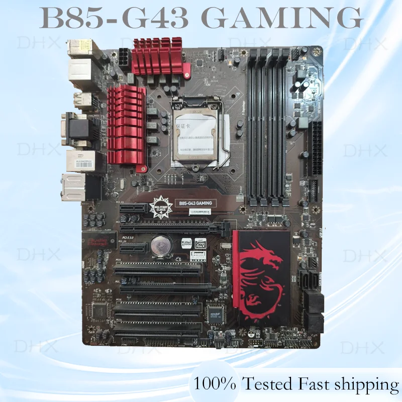 For MSI B85-G43 GAMING Motherboard Intel B85 32GB DDR3 LGA 1150 ATX Mainboard 100% Tested Fully Work be shipp quickly DH