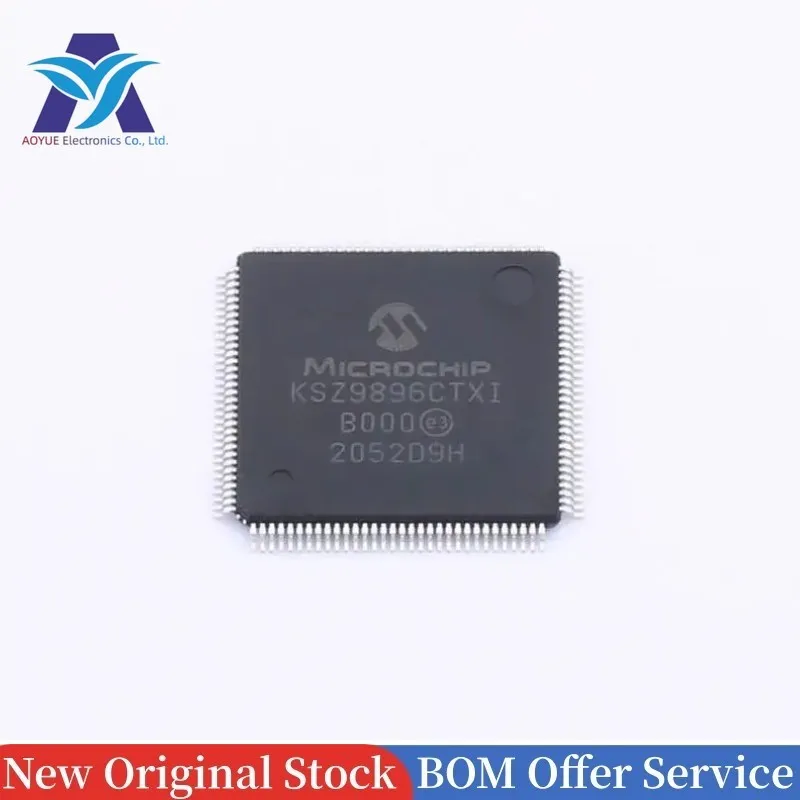 New Authentic IN STOCK KSZ9896CTXI KSZ9896CTXC KSZ9477STXI KSZ9567RTXI KSZ9567STXI TQFP-128 Gigabit Ethernet Switch Chips ic