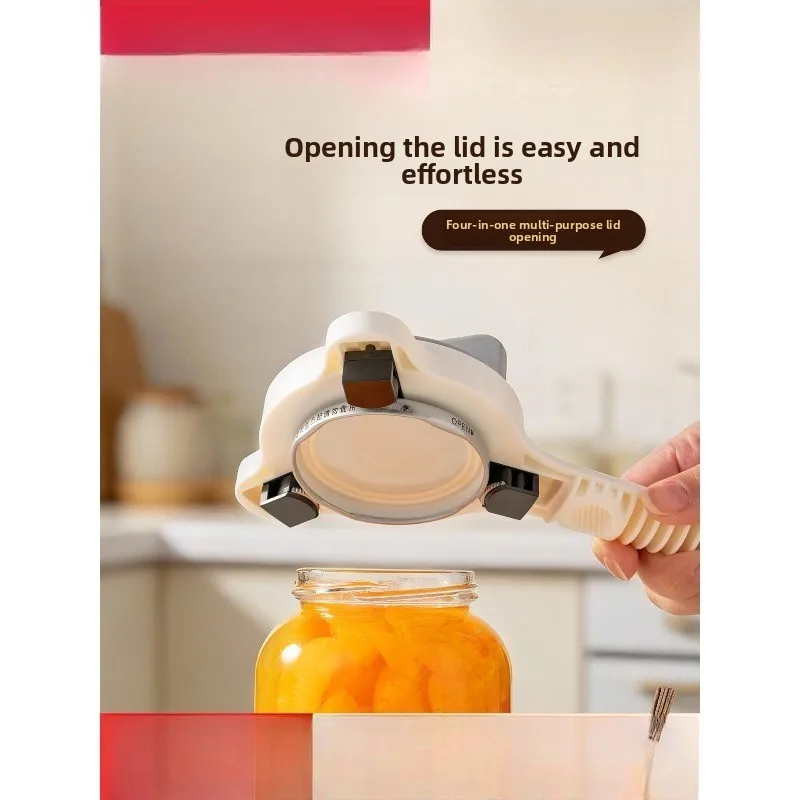 Universal bottle opener - multi-functional can and jar opener - effortless home use
