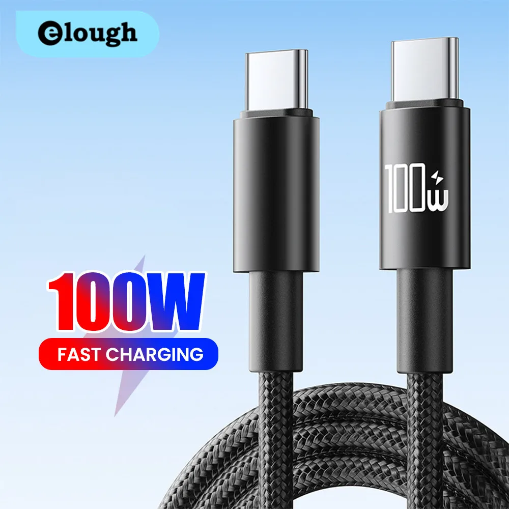 

USB C to USB Type C Cable Fast Charge Data Cable For iPhone 17 16 15 Huawei Samsung Xiaomi Data Line Black White 1M 2M