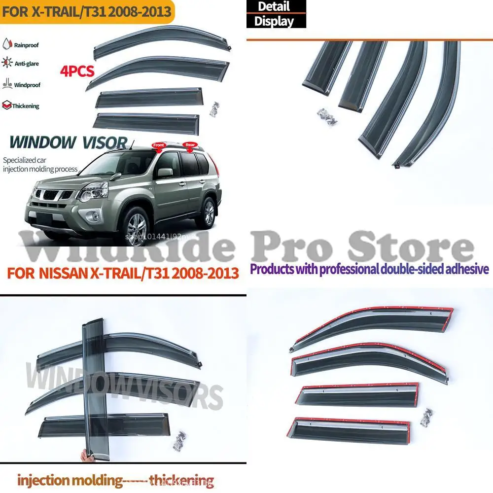 

1 set For wholesale from manufacturer compatible with Nissan X-Trail T31 2008-2013 window visors car accessories