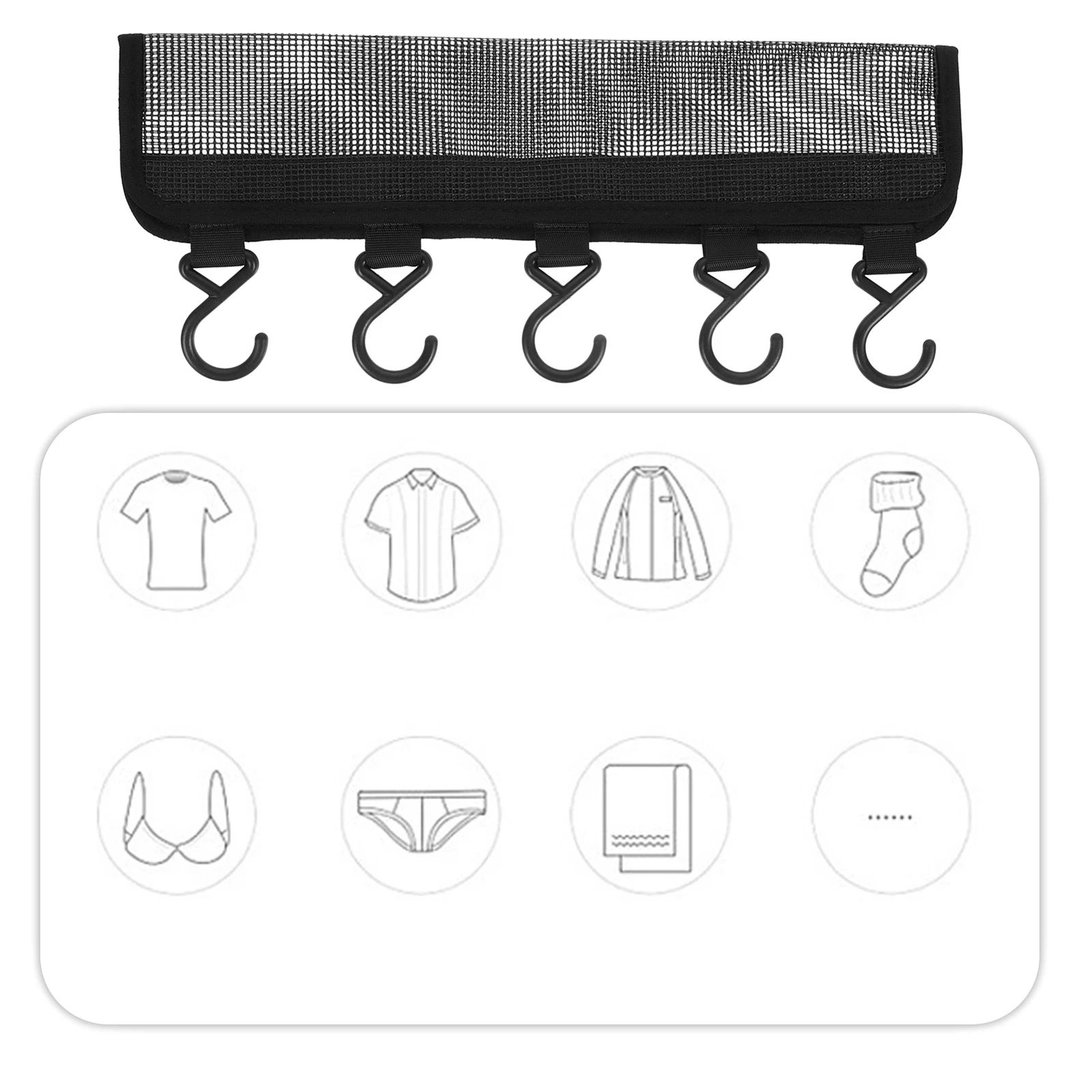 

Hat Rack Organizer Hooks for Baseball Caps Storage Closet Space Saver Hat Patch Clothes Rack Cap Holder Hanger Premium Polyester