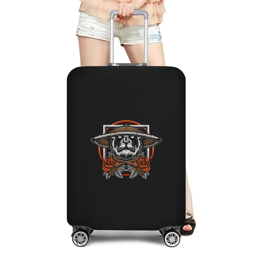 Elasticity Luggage Cover Suitcase Protective Covers Suitcase Case 18-28 Inch Trolley Case Samurai Printed Travel Accessories