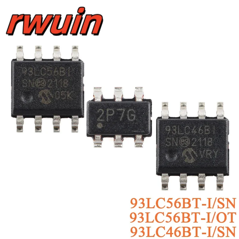 5Pcs 93LC56BT-I/SN 93LC56BT-I/OT 93LC46BT-I/SN 2Kb 1Kb Microwire 3-Wire Serial EEPROM Chip