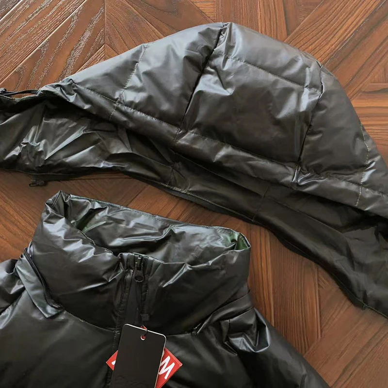 أوروبا الأمريكية الاتجاه العلامة التجارية Mertra سترة قطن تغيير درجة الحرارة الشتاء للجنسين 3D شعار تغيير معطف القطن الأخضر الصورة الحقيقية