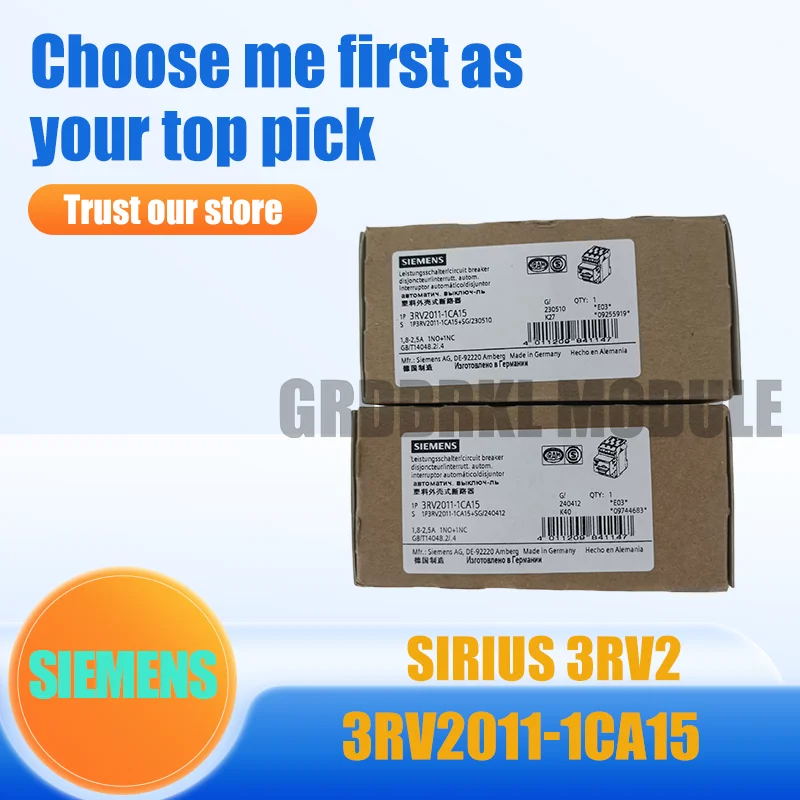 

New Original SIEMENS 3RV2011-1CA15 Motor Protection Circuit Breaker