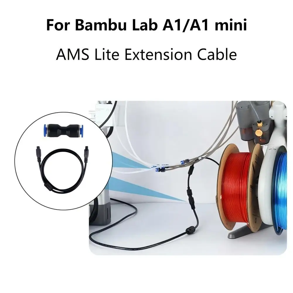 

Для Bambu Lab AMS lite 1M 1,5M 4-контактный удлинительный кабель для мини-3D-принтера A1/A1
