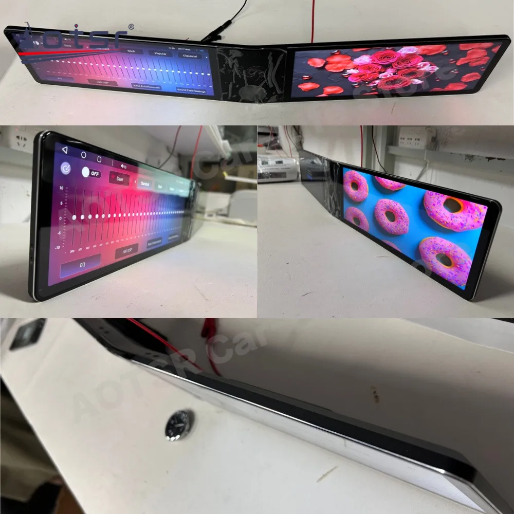 Dual Screen For Volkswagen T-Cross 2019~2023 Android Auto Car Radio Multimedia Player GPS Navigation Stereo Receiver Head Unit