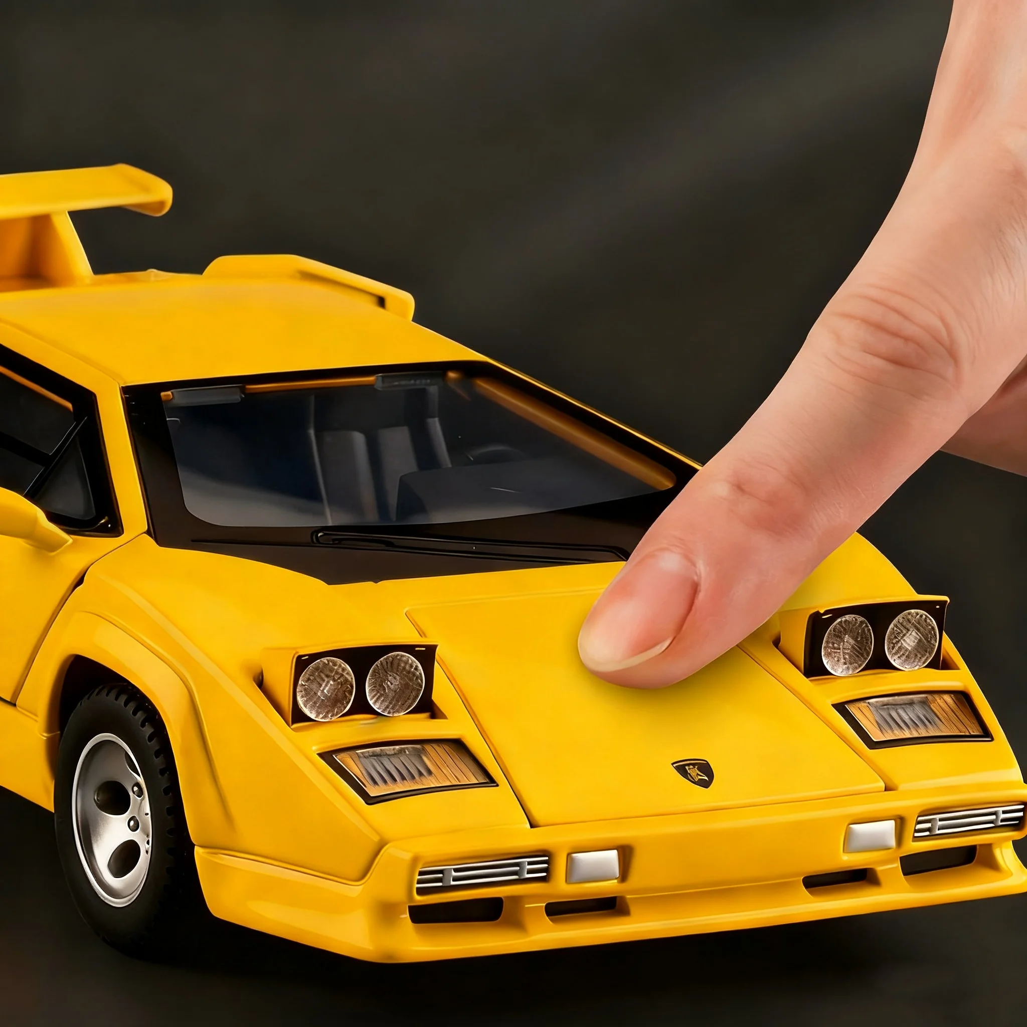 1:32 Countach LP500S Supercar سبيكة يموت يلقي سيارات لعبة نموذج الصوت والضوء التراجع لعبة أطفال المقتنيات هدية عيد ميلاد