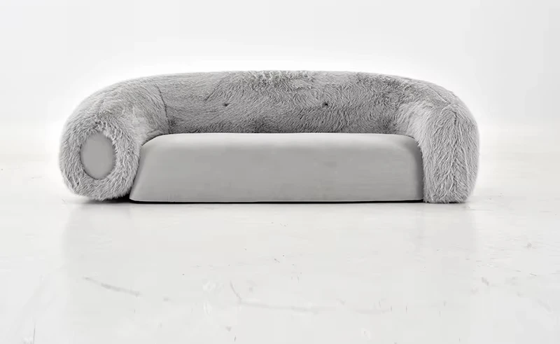 Modern Casual Living Room Sofa - Soft Velvet Cloud Cotton Fabric, Elephant Sofa, a Favorite Home Furniture for Children