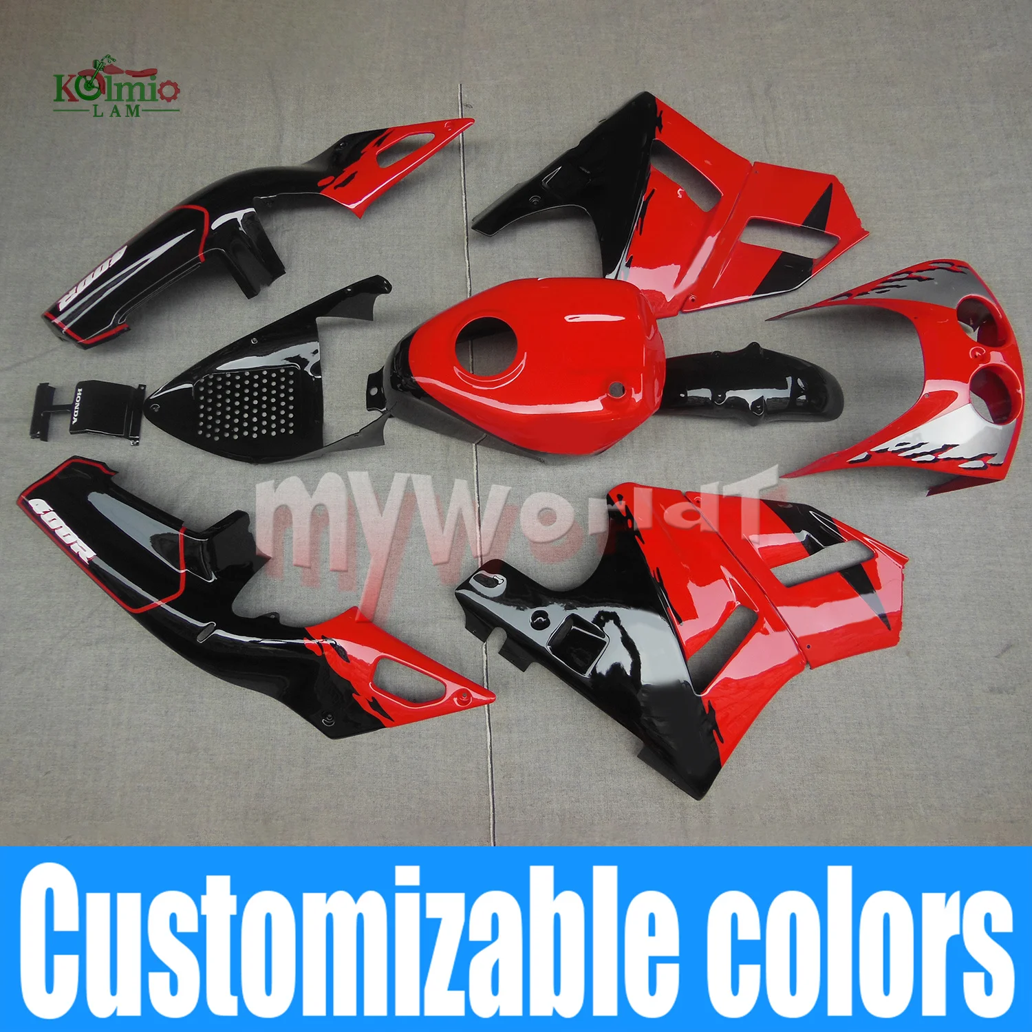 Fit For 1988 - 1992 Honda VFR400 NC30 Motorcycle Plastic Shell Fairing Bodywork Set Panel VFR 400 MC30 1989 1990 1991