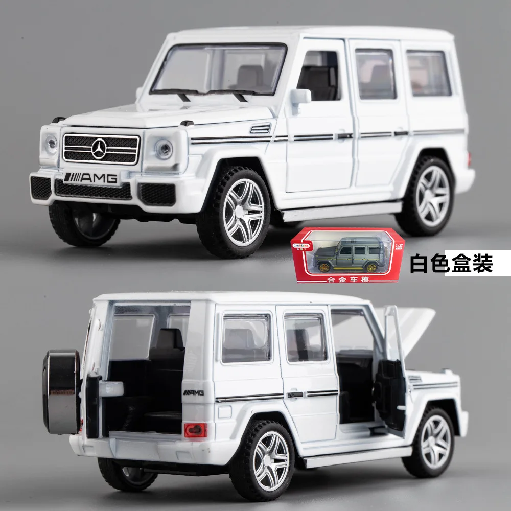 1:32 G-Klasse Legierung Modell Simulation Auto Modell Tür Tür Zurückziehen kinder Off-Road Spielzeug Diecast Legierung auto Modell