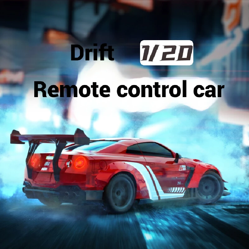

New Remote Control Rc High-Speed Drift Remote Control Car Gtr Model 1:20 Full Scale Mini Professional Four-Wheel Drive Toy Car