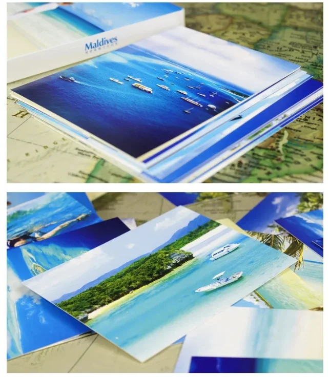 30 ورقة جزر المالديف المشهد بطاقات بريدية موضة هدية أتمنى بطاقة المعايدة رسالة دعوات بطاقة يمكن بريدها مجموعة بطاقات محاصر