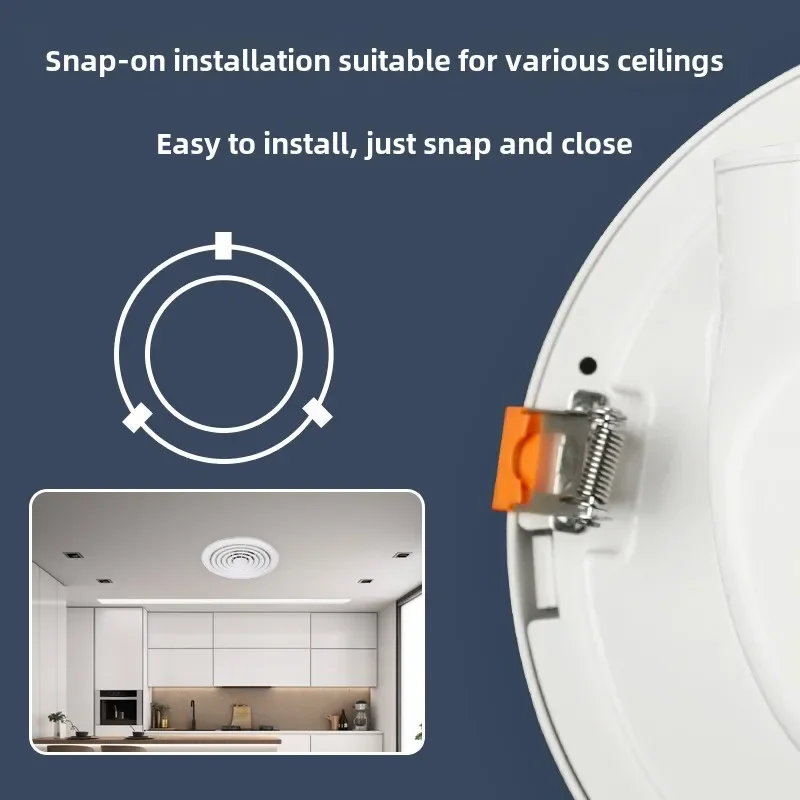 Ventilation fan Round embedded kitchen Bathroom gypsum board Honeycomb board Ceiling wall Ventilation toilet Exhaust fan