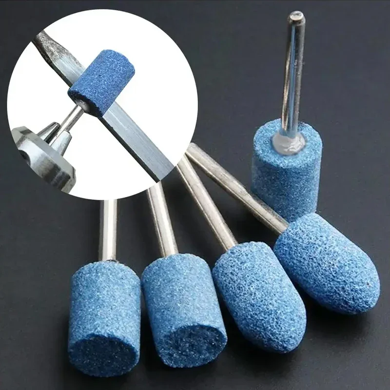 10pcs 3mm Shank Abrasive Mounted Head Pollishing Head Wheel For Dremel Rotary Tools Electric Grinding Stone Wheel Accessories