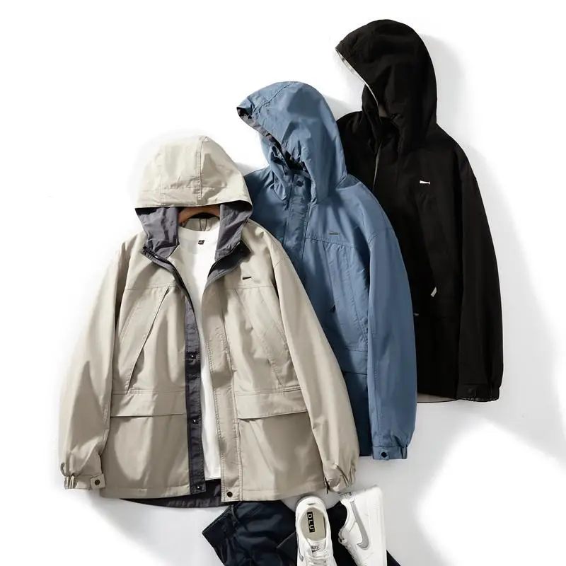 

Lightweight Thiened Diamond Quilted Winter Men's Jaet Hooded Cotton Padded Coat Warm Faionable Workwear Casual Sle