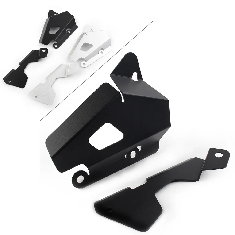 ​Aluminum Motorcycle Frame Cover Brake Reservoir Guard Set For YamahaXSR700 2018 2019 2020 2021 Black/Silver