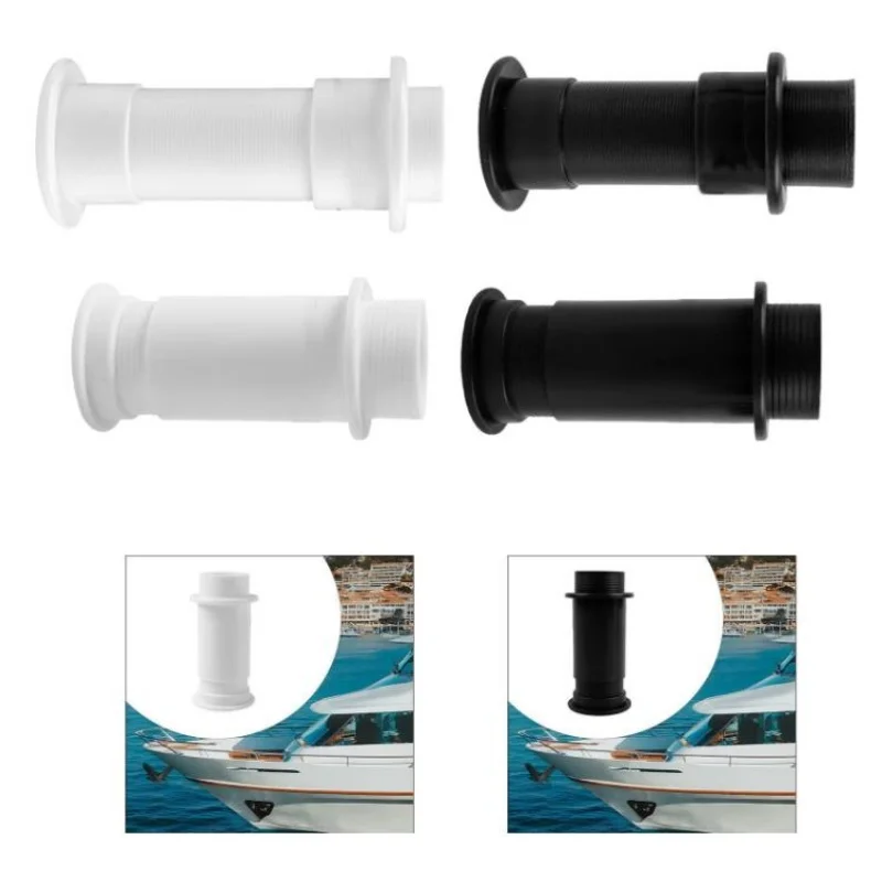 

ISURE MARINE Marine Plastic Drain Black/White Yacht Marine Drain Water Outlet Marine Accessories