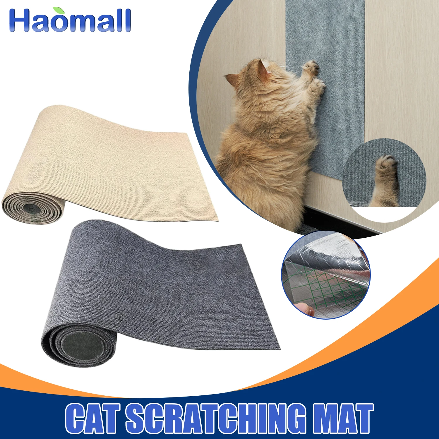 

Cat Scraper Multifunctional cat toys Self-adhesive Claw Sharpener Trimmable Scratching Post Cats Scratch Board Cat Accessories