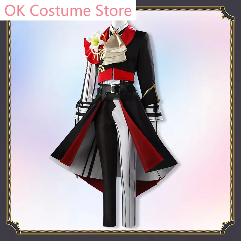 Vtuber VOLTACTION RELOAD!!! Seraph Dazzlegarden MV Game Suit Gorgeous Handsome Cosplay Costume Halloween Party Outfit