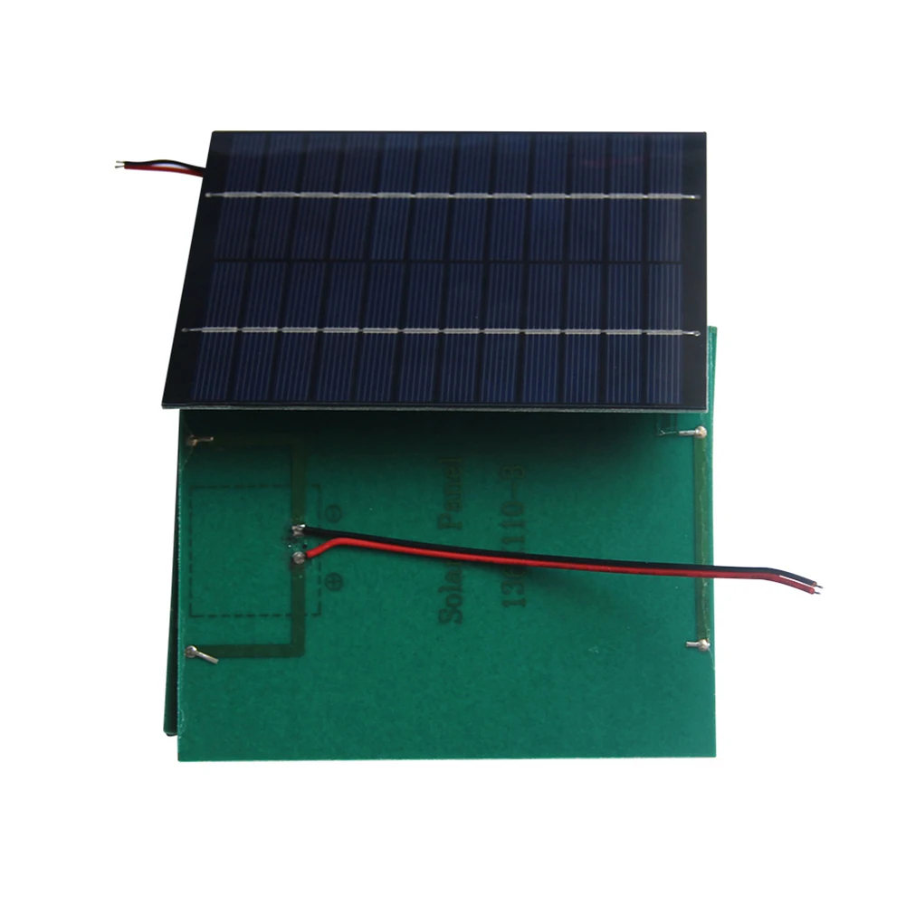 12V 2W Polycrystalline Solar Panel With 15-20cm Cable For Outdoor For Battery Charging DIY Power System Garden Light